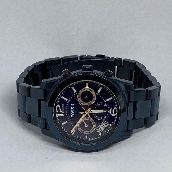 Fossil Perfect Boyfriend ES4093 Womens Analog Blue - Picture 7 of 12
